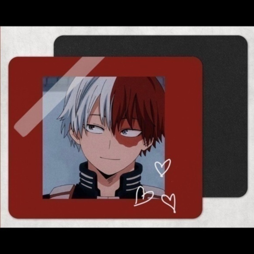 My Hero Academia Red Todoroki Mouse Pad